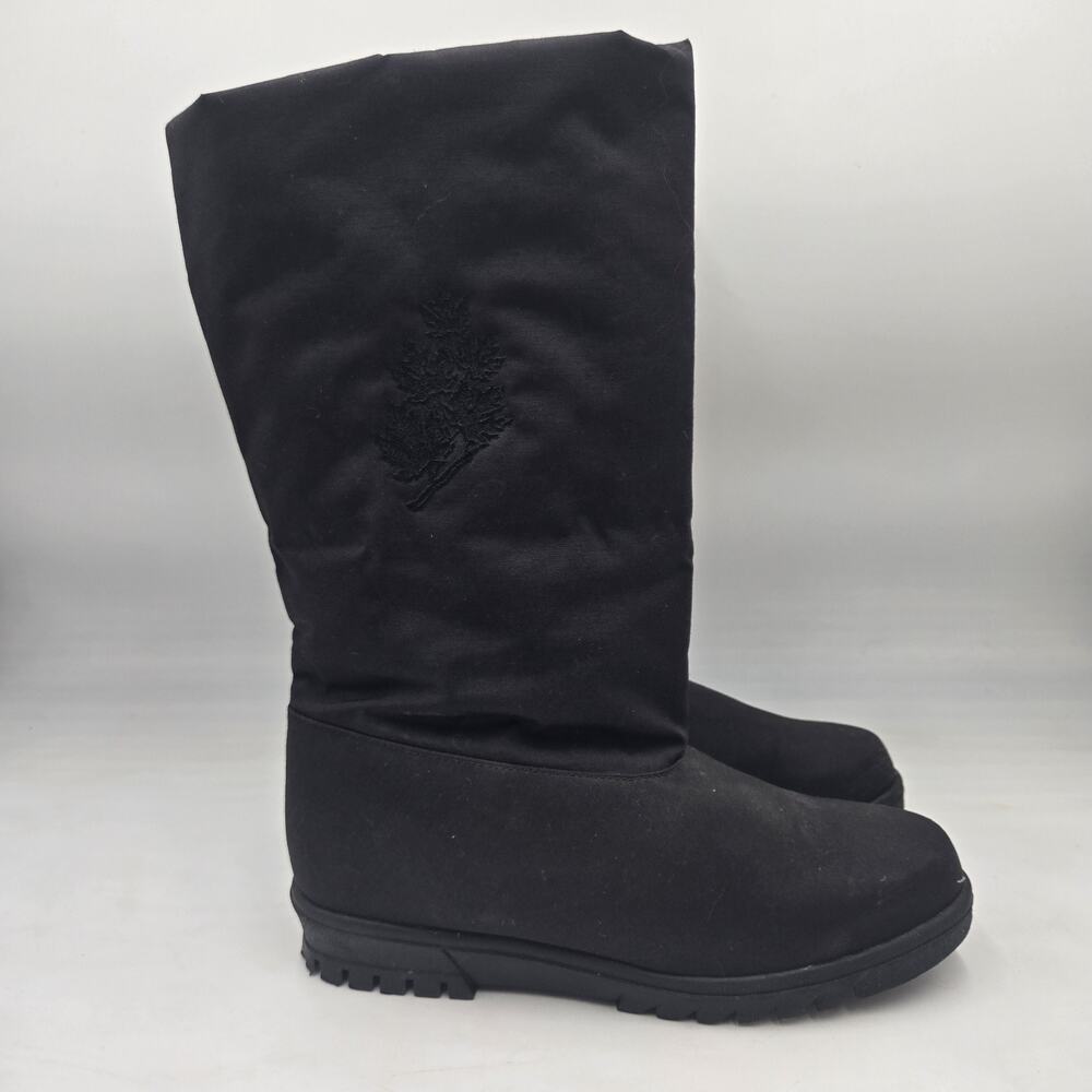Toe Warmers Canada Black Winter Waterproof Mid Calf Women's Boots Size 10 Wide